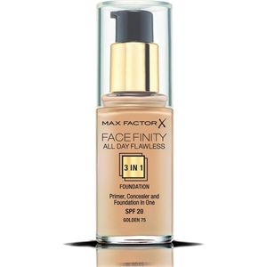 Max Factor Facefinity All Day Flawless Langaanhoudende Make-up SPF 20 Tint 75 Golden / N75 Golden 30 ml