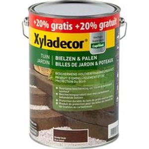 Xyladecor Bielzen & Palen - Houtbescherming - Donkerbruin - 6L