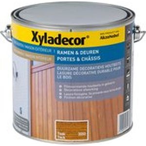 Xyladecor Ramen & Deuren - Decoratieve Houtbeits - Teak - 2.5L