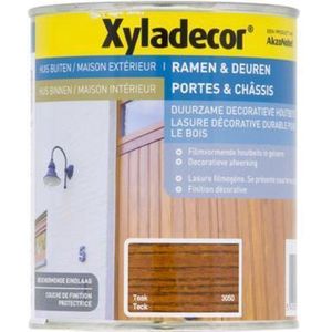 Xyladecor Ramen & Deuren Decoratieve Houtbeits - Teak - 0.75L