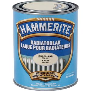 Hammerite Radiatorlak - Satin - RAL9001 - 0.75 L