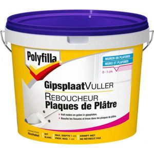 Polyfilla Gipsplaatvuller (Poeder) - Wit - 5 KG