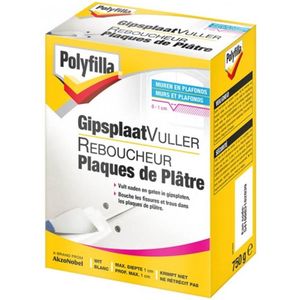 Polyfilla Gipsplaatvuller (Poeder) - Wit - 750 G