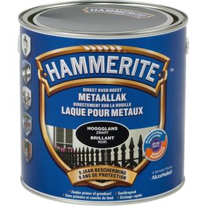 Hammerite Metaallak - Hoogglans - Zwart - 2.5L