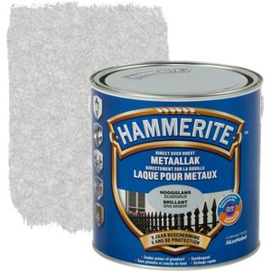 Hammerite Metaallak - Hoogglans - Zilver Grijs - 2.5L