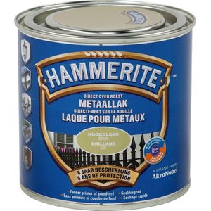 Hammerite Metaallak - Hoogglans - Goud - 0.25L
