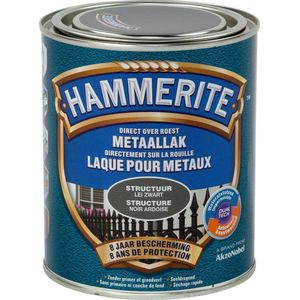 Hammerite Metaallak - Structuur - Lei Zwart - 0.75L