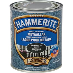 Hammerite Metaallak - Hamerslag - Zwart - 0.75L