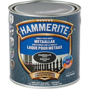 Hammerite Metaallak - Hamerslag - Zwart - 2.5L