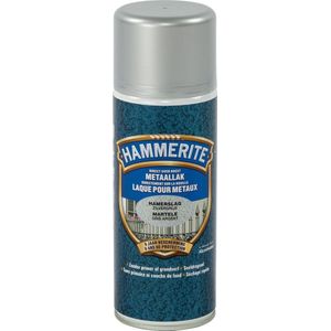 Hammerite Metaallak - Spray - Hamerslag - Zilvergrijs - 0.4L