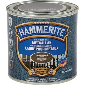 Hammerite Metaallak - Hamerslag - Bruin - 0.25L