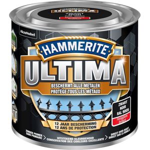 Hammerite Ultima - Zwart - 2,5 l - Hoogglans - 7,5 m²/l