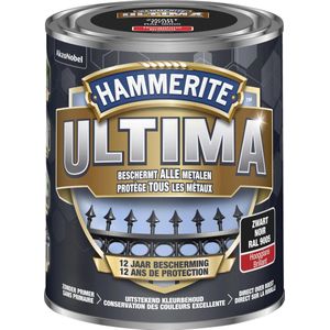 Hammerite Ultima - Hoogglans - Zwart - 0.75L