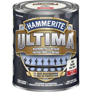 Hammerite Ultima - Hoogglans - Wit - 0.75L