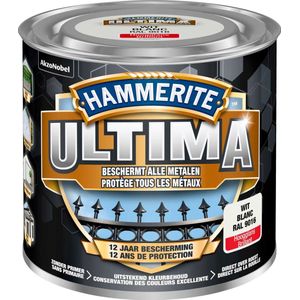 Hammerite Ultima - Hoogglans - Wit - 0.25L
