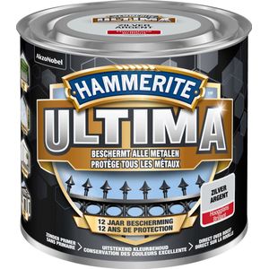Hammerite Ultima - Hoogglans - Zilver - 0.25L