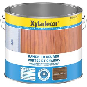 Xyladecor Ramen & Deuren - Donkere eik - 2,5 L