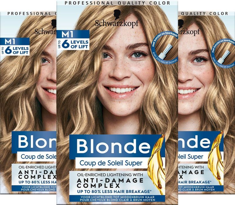 Schwarzkopf Blonde M1 Coup de Soleil Super - 3 stuks - Voordeelverpakking