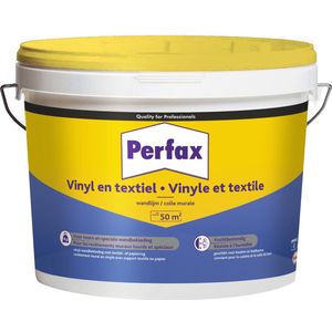 Perfax Vinyl en Textiel Wandlijm 10 Kg | Gebruiksklare Hoogwaardige Lijm | Voor Diverse Materialen | Betrouwbare en Veelzijdige Toepassing | Wand Bekleding | Feilloze Afwerking
