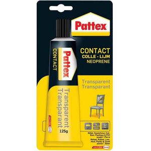 Pattex Contactlijm Gel 125 g | Gelvormig & Druipt niet | Vochtbestendig & Makkelijke Toepassing.