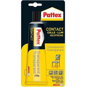 Pattex Contactlijm Transparant 125 G - Contact Lijm - Vloeibare Lijm