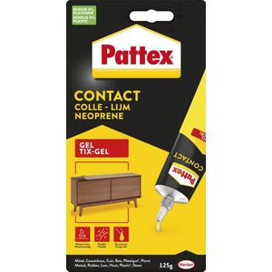 Pattex Contactlijm Tix Gel 125 G - Gelvormig - Druipt Niet - Vochtbestendig