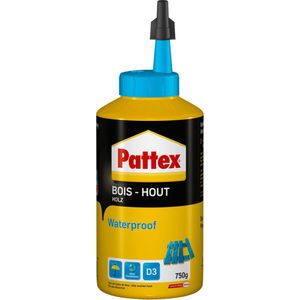 Pattex Waterproof 750 g Bottle | Houtlijm Waterhoudende Lijm | Hout Lijm voorkomt Water & Vocht schade | Speciale Houtlijm tegen Vocht.