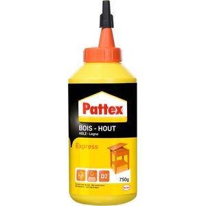 Pattex Houtlijm Express 750 g | Sneldrogende Houtlijm voor Alle Klussen | Houtlijmen voor Sterke Hechting.