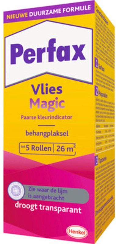 Perfax - Roll-On Vlies Magic Lijm - 150 ml - Transparant - Watergedragen