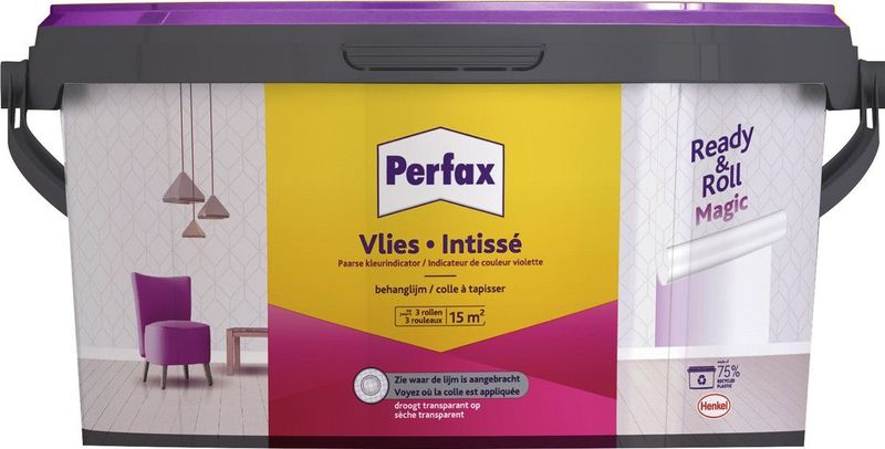 Perfax - Ready & Roll - Lijm - Kleurindicator - Voor Vliesbehang
