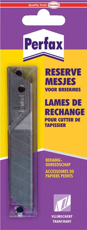 Perfax - Reservemes - Staal - 10 Stuks - Geschikt voor Afbreekmessen
