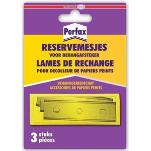Reserve mesjes behangafsteker | Perfax | 3 stuks (Metaal)