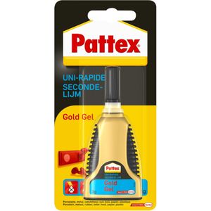 Pattex Gold Gel 3 g Unieke Doseerfles | Doseerbare Secondelijm | Alleslijm voor Multilijm gebruik | Pattex Seconde lijm voor Universeel gebruik.