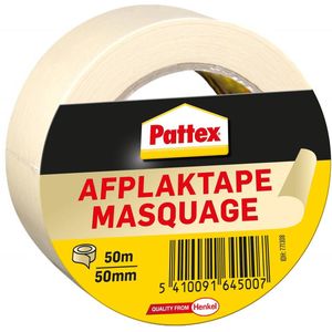 Afplaktape pattex 50mmx50m creme