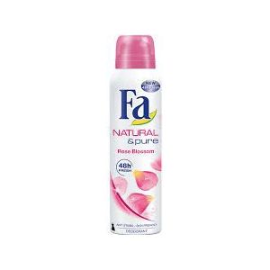 Fa  Deodorant Spray Natural & Pure Rose Blossom 150ml
