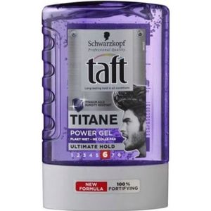 Schwarzkopf - Taft Titane - Haargel - 300 ml - Vochtbestendig - Hold Level 6