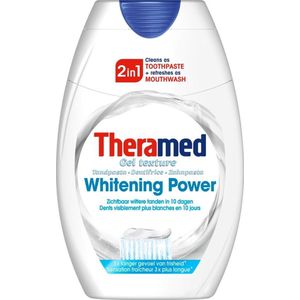 Theramed 2 in 1 Power whitening tandpasta 75ml