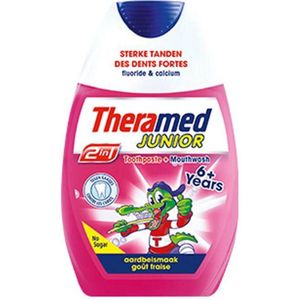 Theramed 2 in 1 Junior Aarbei - 1 stuk