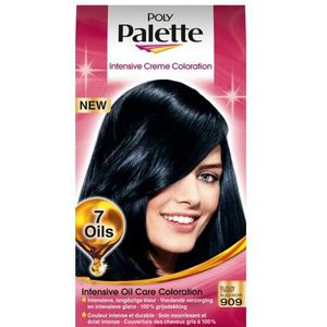 Schwarzkopf Poly Palette 909 Blauw Zwart Permanente Haarverf