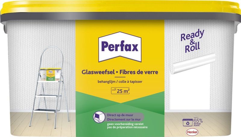 Perfax - Ready&Roll - Glasweefsellijm - 5kg - Transparant