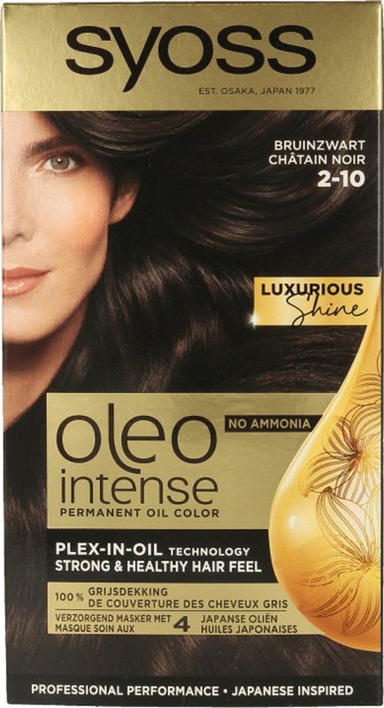 SYOSS Oleo Intense 2 10 Bruinzwart Permanente Haarverf Haarkleuring 1 stuk