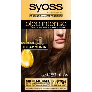SYOSS Oleo Intense- 5-86 Lichtbruin - Permanente Haarverf - Haarkleuring - 1 stuk