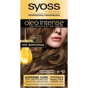 SYOSS Oleo Intense - 6-10 Donkerblond - Permanente Haarverf - Haarkleuring - 1 stuk