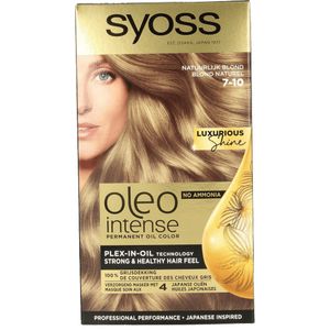 SYOSS Oleo Intense - 7-10 Natuurlijk Blond - Permanente Haarverf - Haarkleuring - 1 stuk