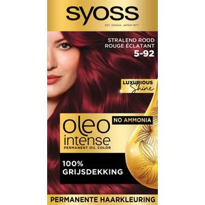SYOSS Oleo Intense - 5-92 Stralend Rood - Permanente Haarverf - Haarkleuring - 1 stuk