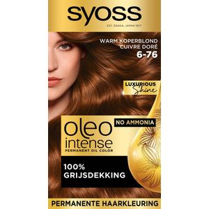 SYOSS Oleo Intense - 6-76 Warm Koperblond - Permanente Haarverf - Haarkleuring - 1 stuk
