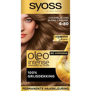 SYOSS Oleo Intense- 6-80 Caramel Blond - Haarverf - Permanent - 1 stuk