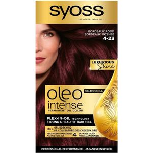 Syoss Oleo Intense 4-23 Bordeaux Rood Haarkleuring - 1+1 Gratis