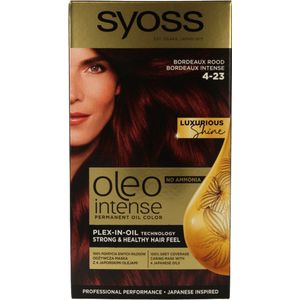 SYOSS Oleo Intense 4Bordeaux Rood Permanente Haarverf Haarkleuring 1 stuk
