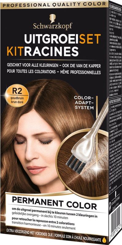 Schwarzkopf - Haarverf Uitgroeiset - Goudbruin - 1 Stuk